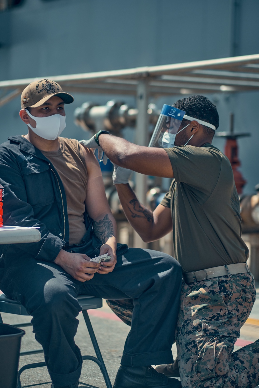 GERMANTOWN Sailor Receives Second COVID Vaccine Dose