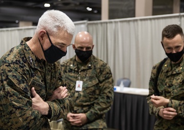 II MEF Commanding General visits the Center City Community Vaccination Center in Philadelphia