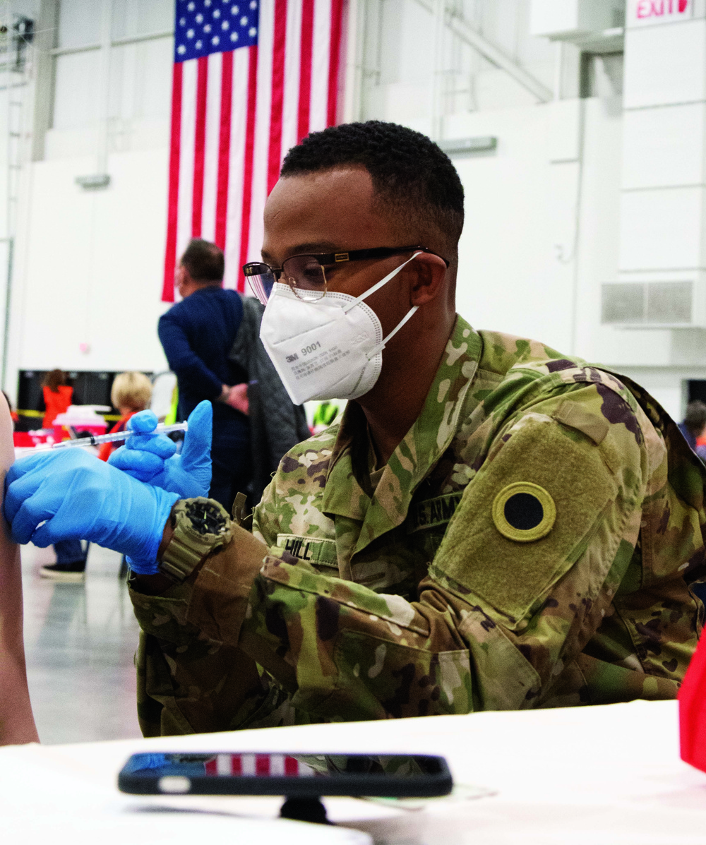 Michigan National Guard helps to vaccinate thousands in Novi