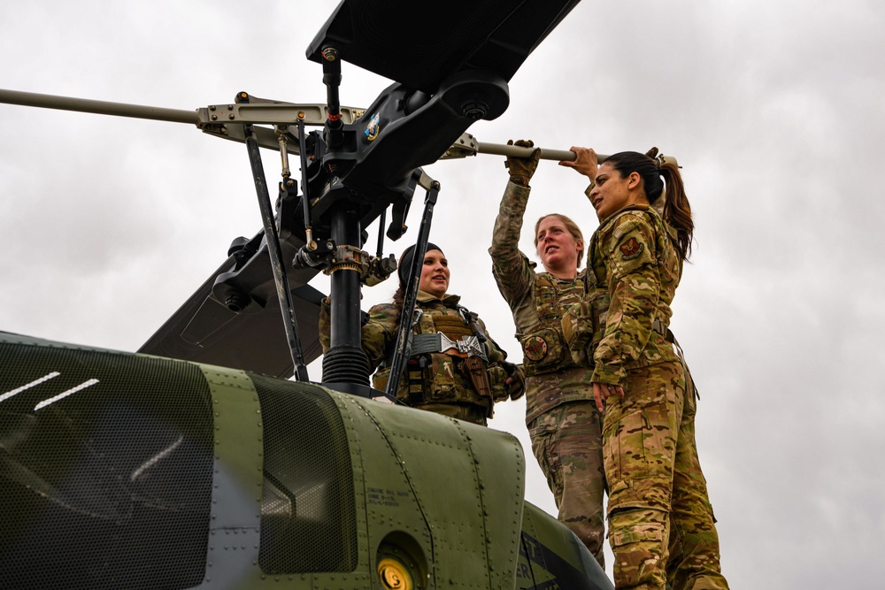 International Women's Day, All-Female Helicopter Crew