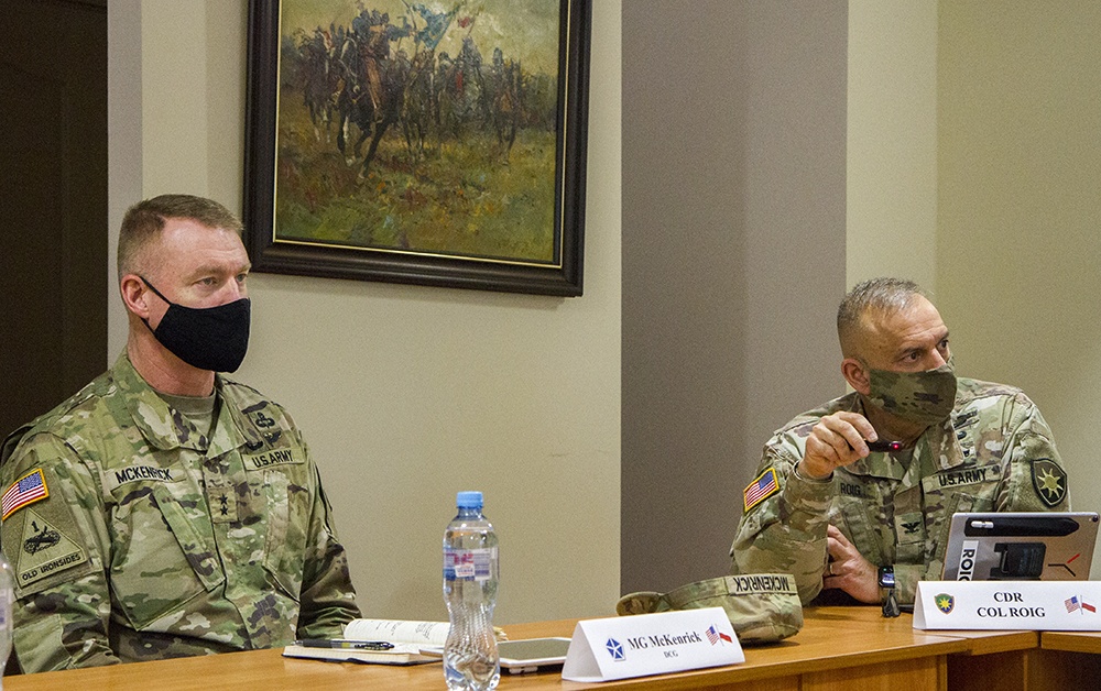 V Corps deputy commanding general visits Florida Guard unit in Poland