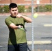 Cal Guard Soldiers receive a pickleball lesson from Red Bluff community members