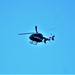 Civilian medical evacuation helicopter flies over Fort McCoy