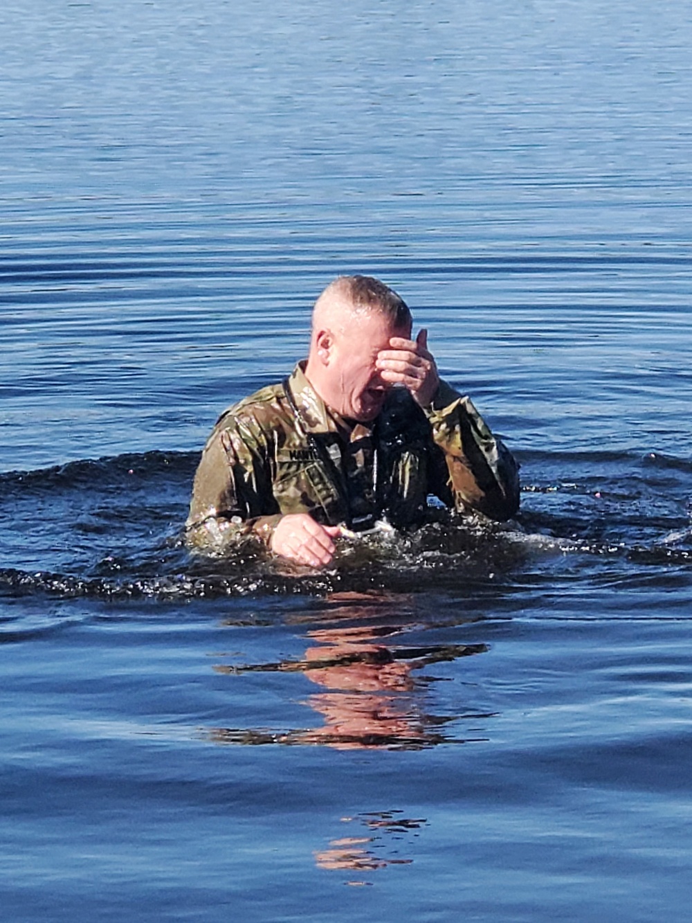 Fort McCoy CWOC class 21-05 students jump in for cold-water immersion training
