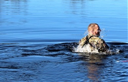 Fort McCoy CWOC class 21-05 students jump in for cold-water immersion training