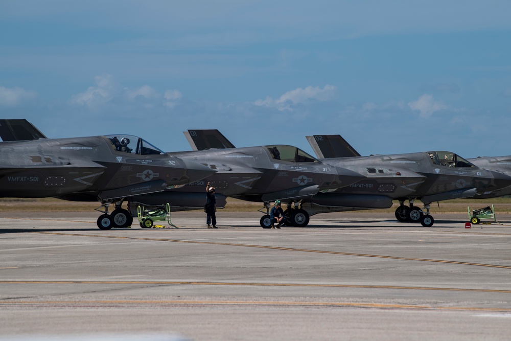 F-35 Lightning II aircraft visit Macdill AFB