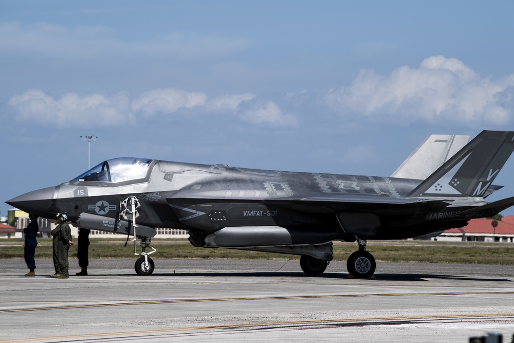 F-35 Lightning II aircraft visit Macdill AFB