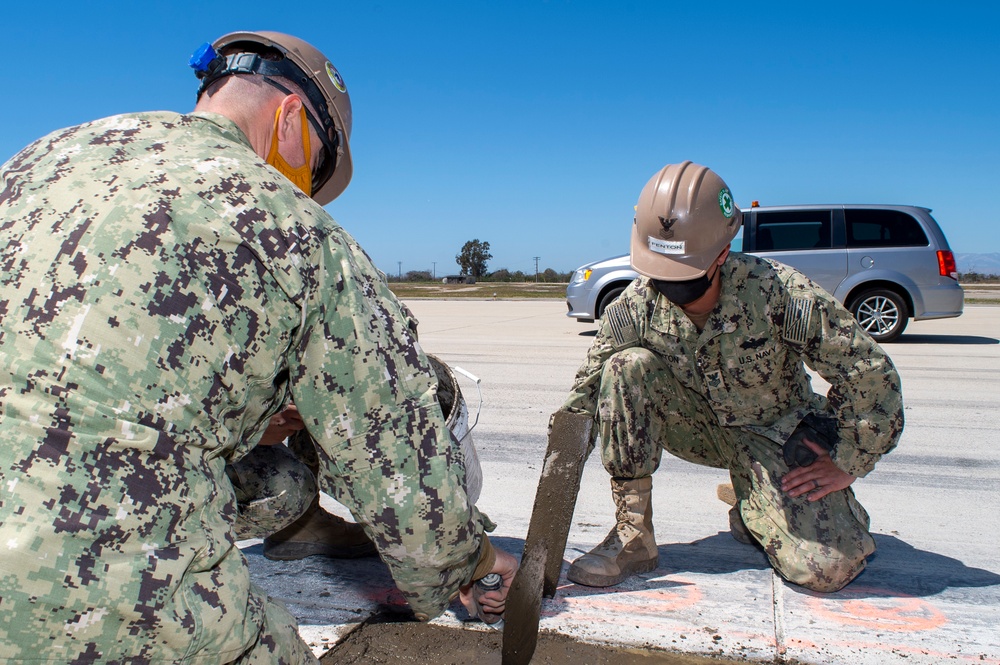 NMCB-5 Repairs Point Mugu Runway