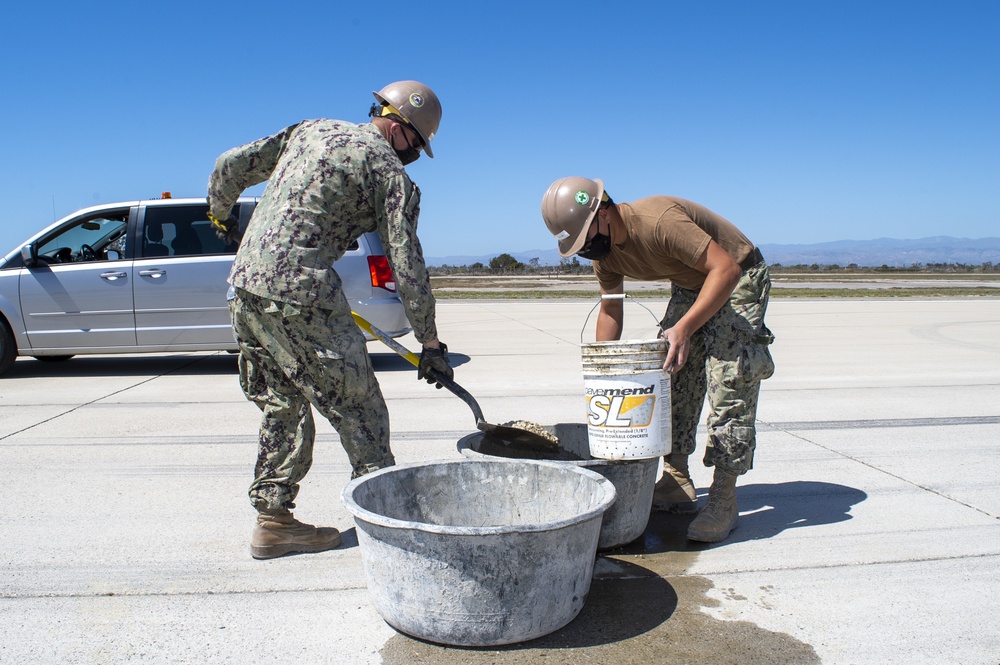 NMCB-5 Repairs Point Mugu Runway