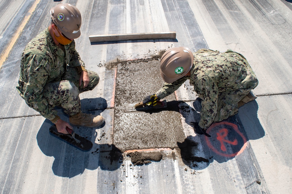 NMCB-5 Repairs Point Mugu Runway