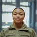 U.S. Air Force Senior Airman Morgan talks about her role at the Ford Field Community Vaccination Center