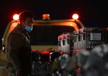 356th AMU Airmen load ordnance on F-35s