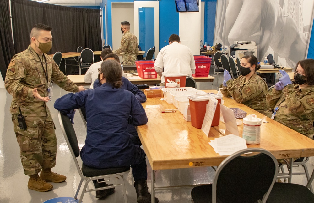 U.S. Air Force personnel conduct Ford Field CVC operations
