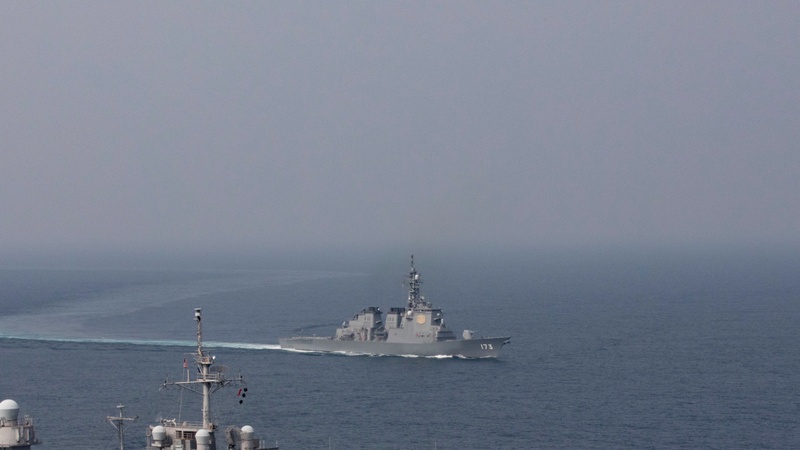 USS Blue Ridge Operates with Japan Maritime Self Defense Force
