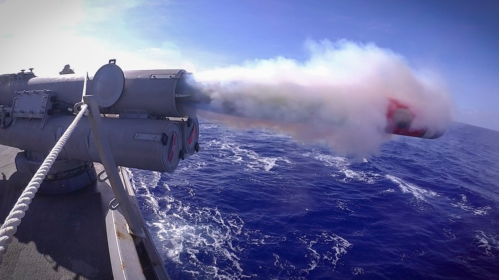USS John S. McCain fires EXTORP