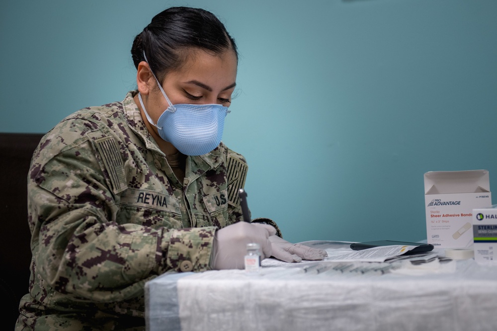 Bahrain Navy Medical Administers COVID-19 Vaccine