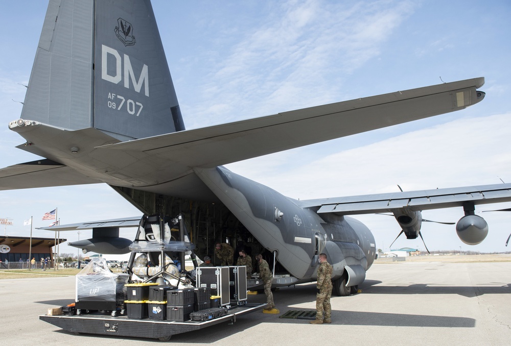 LIFT aircraft eVTOL Loaded onto C130 at Springfield Airport