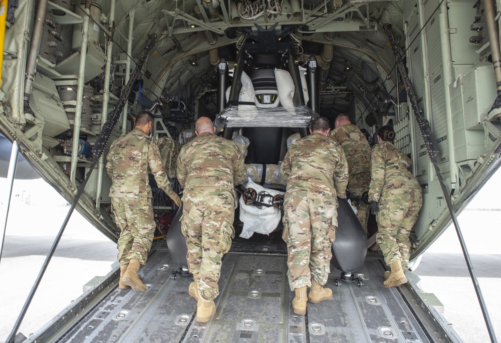 LIFT aircraft eVTOL Loaded onto C130 at Springfield Airport