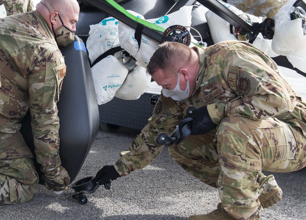 LIFT aircraft eVTOL Loaded onto C130 at Springfield Airport