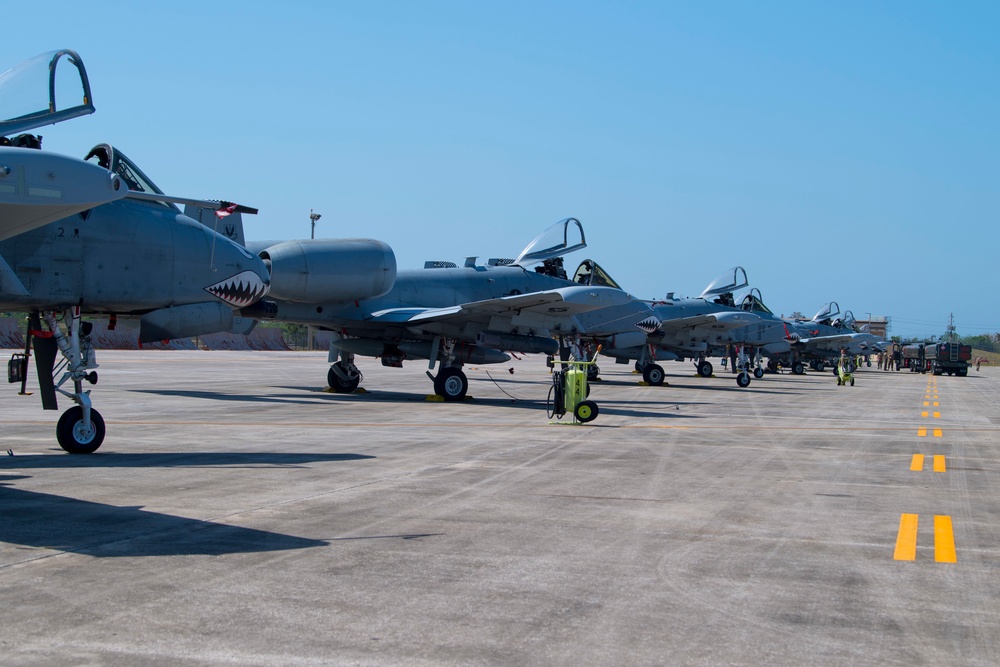 A-10C Thunderbolt II Aircraft visit MacDill AFB during Mosaic Tiger
