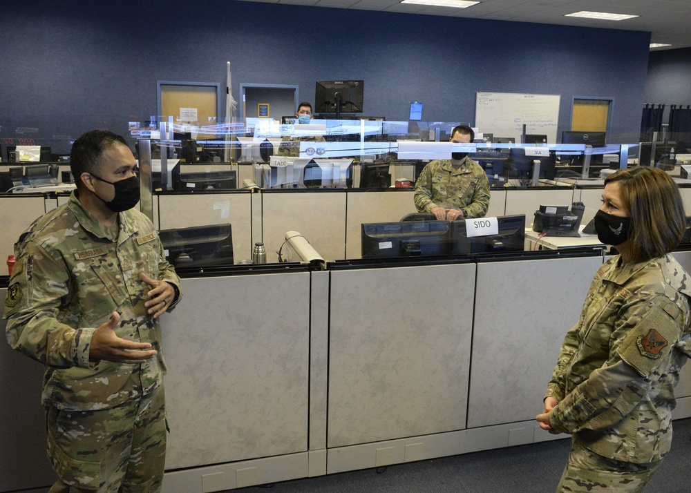 CMSAF Bass visits America's AOC