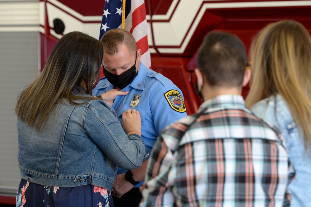 Firefighters promoted at Wright-Patt