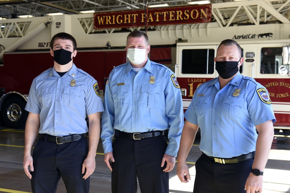 Firefighters promoted at Wright-Patt