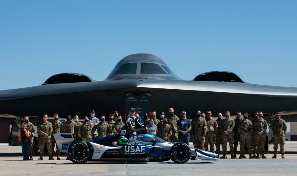 U. S. Air Force Recruiting Services reveals No. 20, Indy Car B-2 Spirit paint scheme