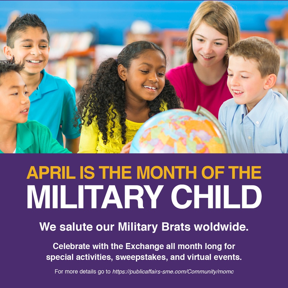 They Serve Too! Army &amp; Air Force Exchange Service Celebrates Month of the Military Child in April