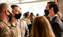 Sen. Jon Ossoff visits Atlanta Community Vaccination Center