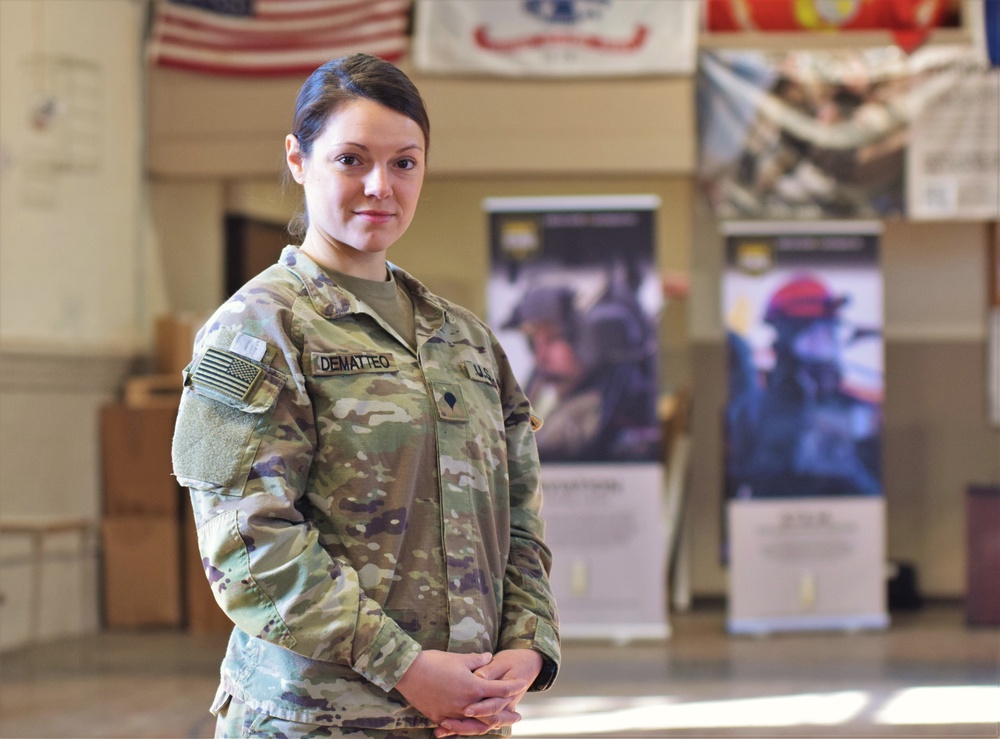 DeMatteo makes history as Connecticut National Guard's first female 11B