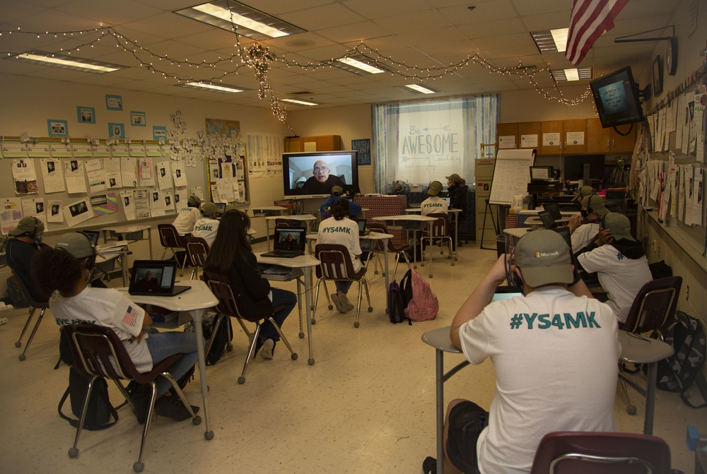 Brewster Middle School students and staff attend the Microsoft YouthSpark Virtual Event