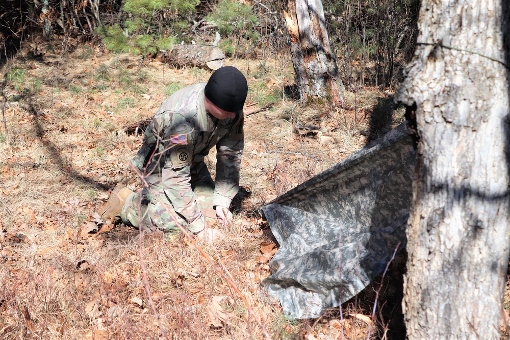 Fort McCoy CWOC class 21-05 students complete shelter-building training