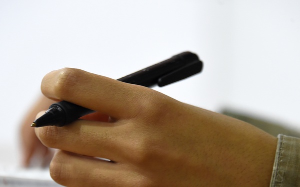 A Cal Guard Soldier balances her full-time work and school schedule while on COVID-19 response mission