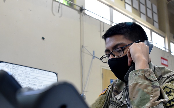 One of the youngest Cal Guard Soldiers at Joint Task Force 749 is adapting and overcoming challenges