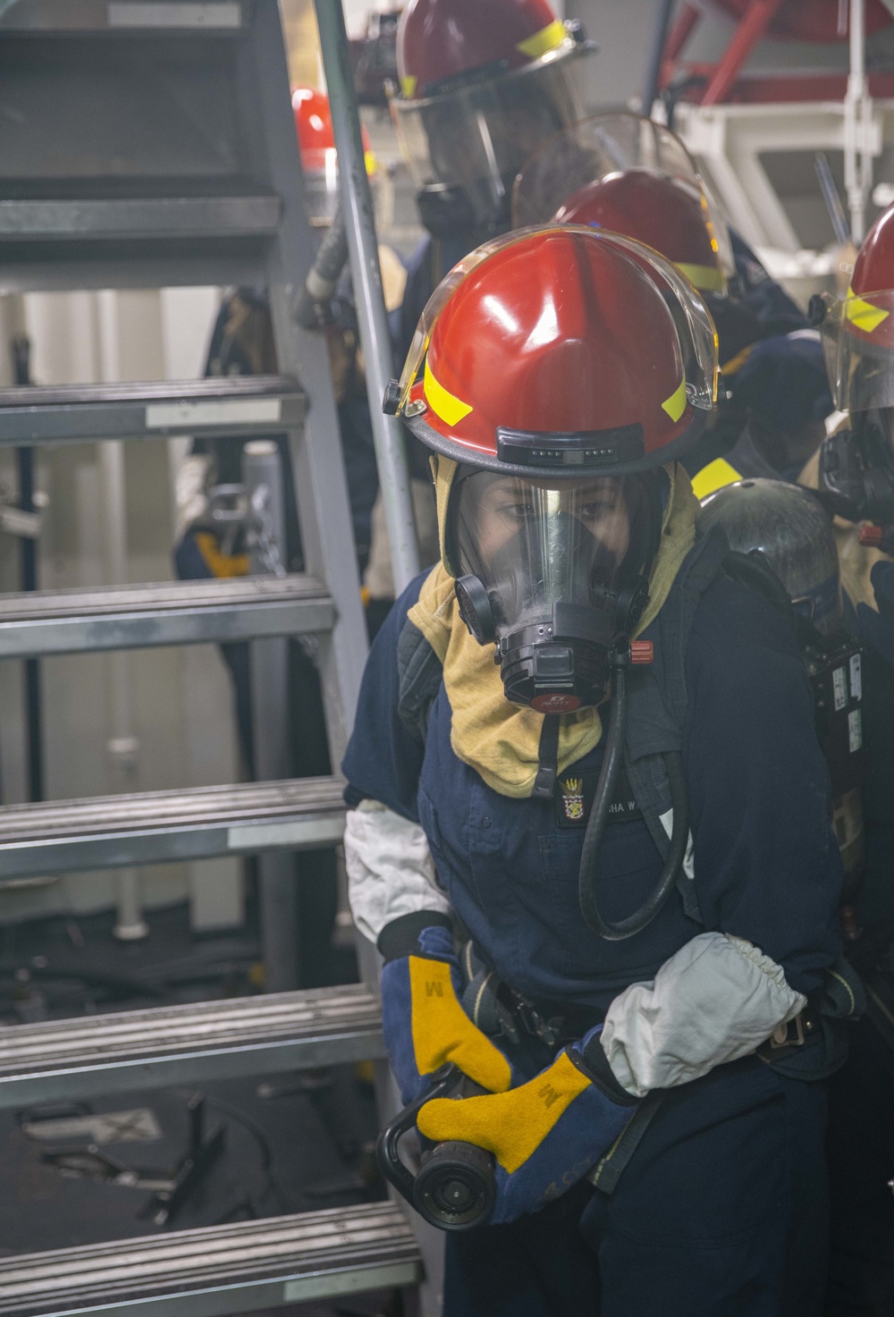 USS Curtis Wilbur Conducts Damage Control Drills