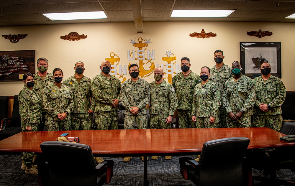 MCPON Russell Smith Visits Maritime Expeditionary Security Group ONE