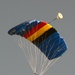 Army belgian paratroopers jumping on Chièvres Air Base