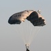 Army belgian paratroopers jumping on Chièvres Air Base