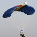 Army belgian paratroopers jumping on Chièvres Air Base