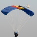 Army belgian paratroopers jumping on Chièvres Air Base