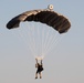 Army belgian paratroopers jumping on Chièvres Air Base