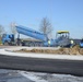 Construction of a traffic circle on Chièvres Air Base, Belgium
