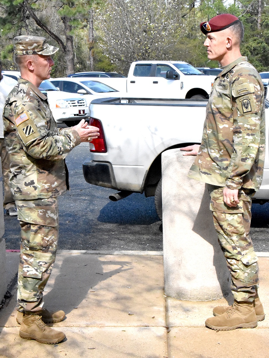 Hilmes talks Army safety during Joint Readiness Training Center visit