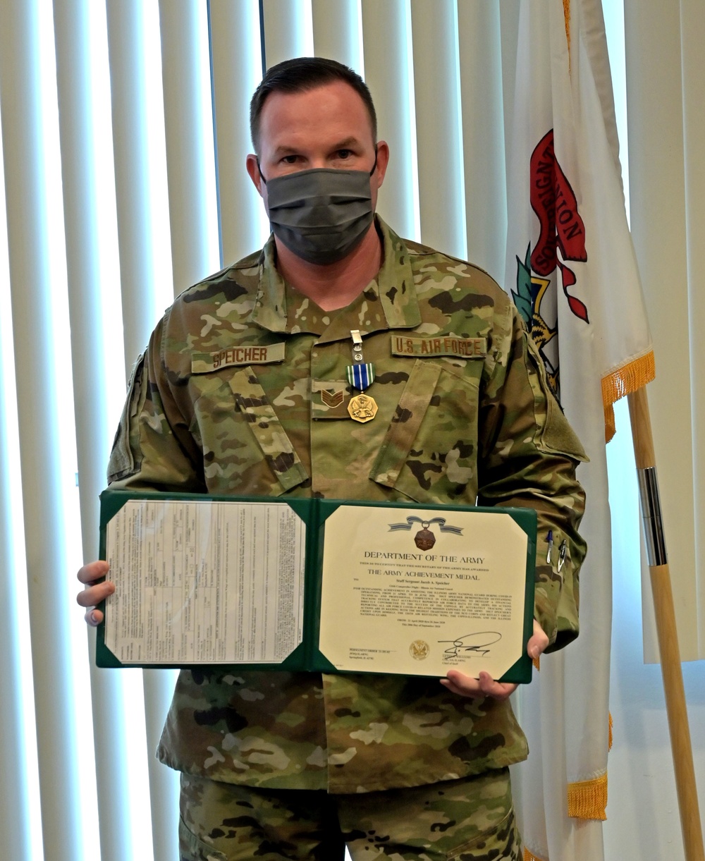 Army Achievement Medal Award to Airman