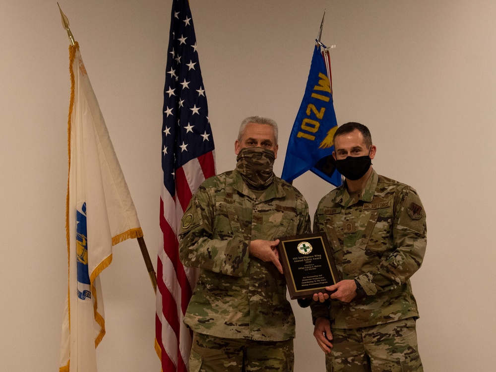 Senior Master Sgt. Melvin Wins Annual Safety Award