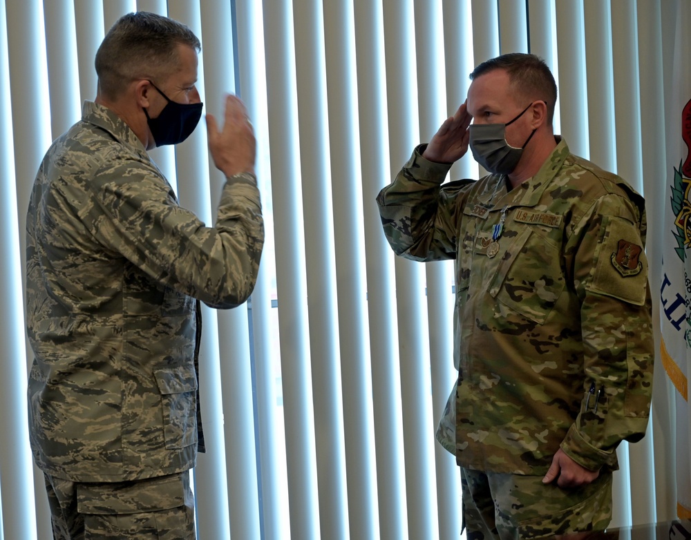 Army Achievement Medal Award to Airman