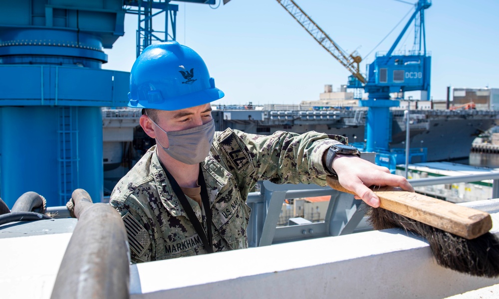 GHWB Sailors at Work