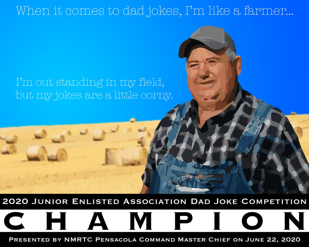 2020 Junior Enlisted Association Dad Joke Competition Champion Plaque