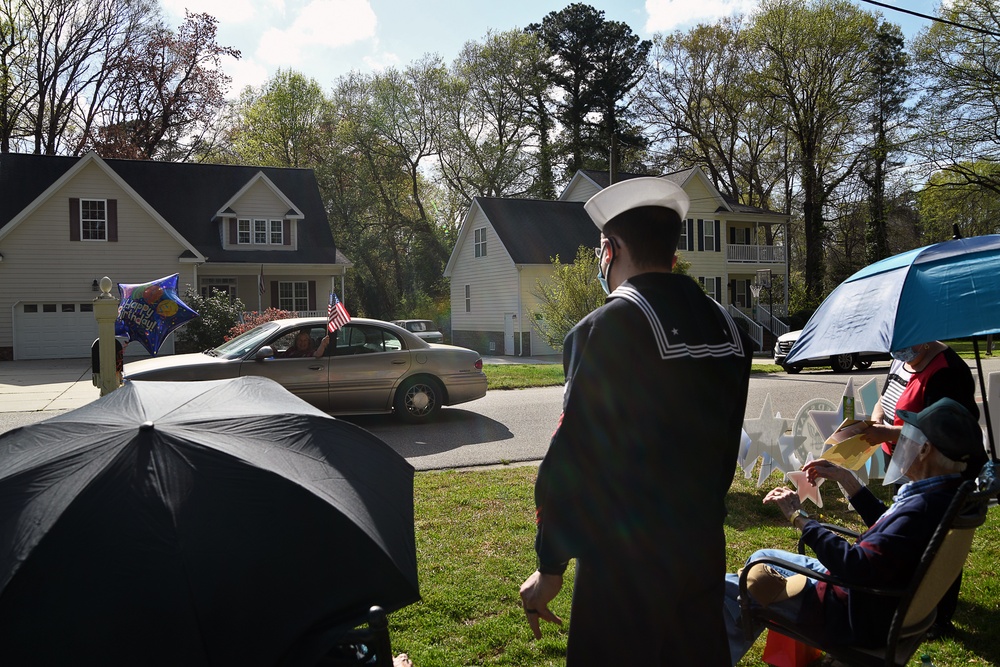 RALEIGH SAILOR VISITS WWII VET